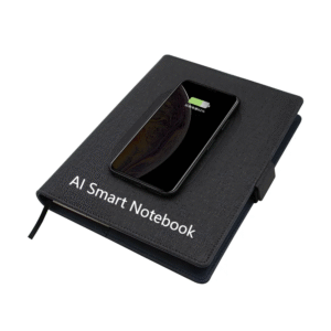 AI Smart Assistant Notebook with Wireless Charging & Speaker – 8000mAh Power, Wifi, Voice Assistant